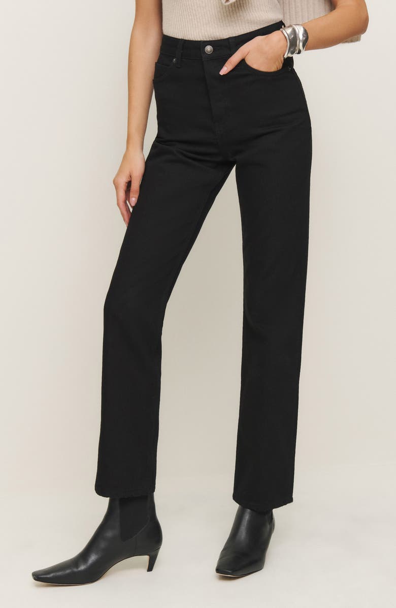 Cynthia High Waist Straight Leg Jeans