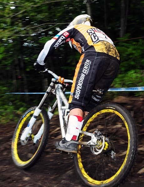Emmeline Ragot (Suspension Center) rides to second place.