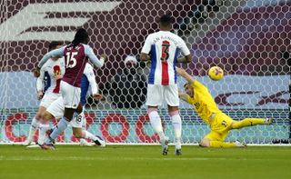 Bertrand Traore fires home Aston Villa's opener