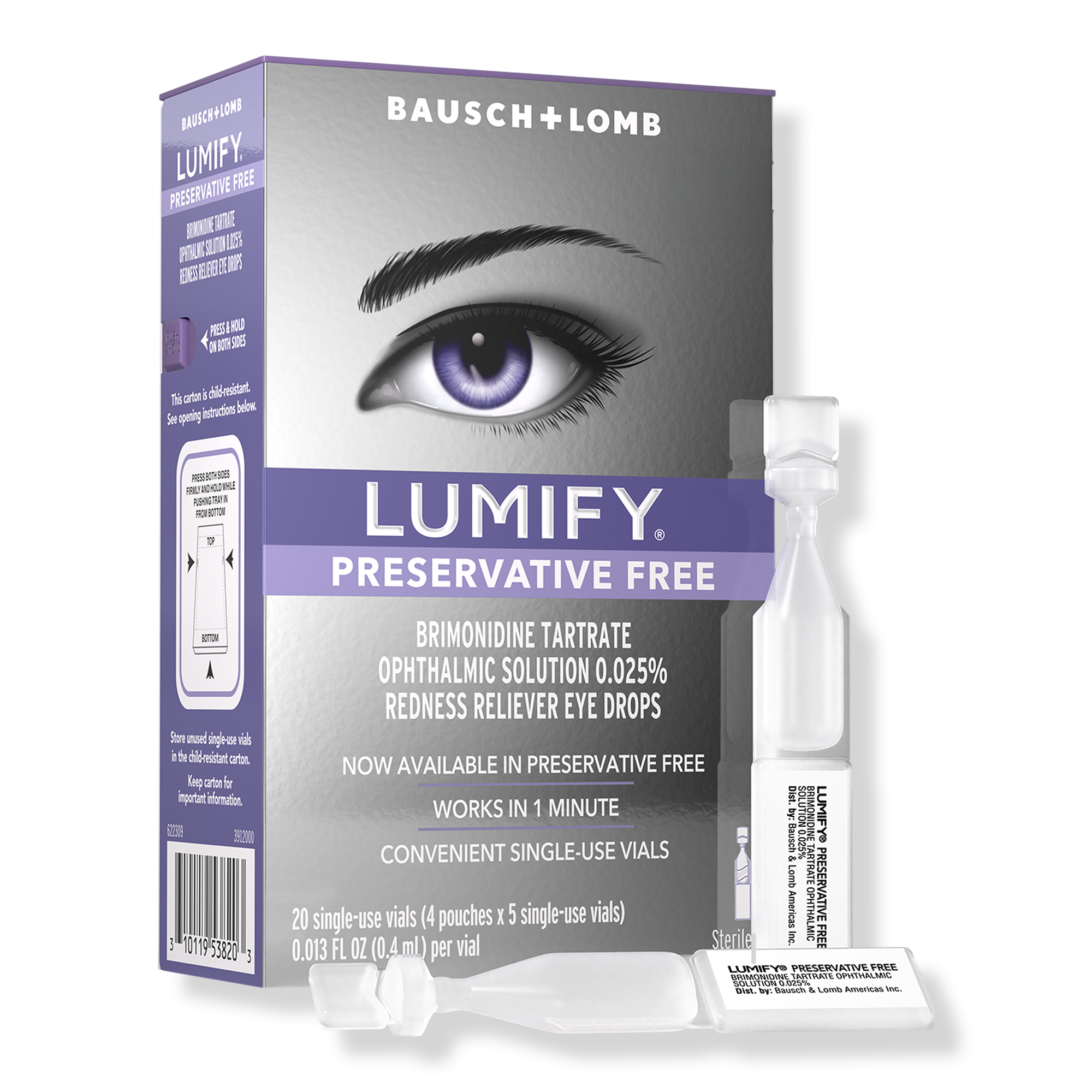 Preservative Free Redness Reliever Eye Drops