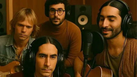 AI generated image of the AI generated four piece rock band The Velvet Sundown