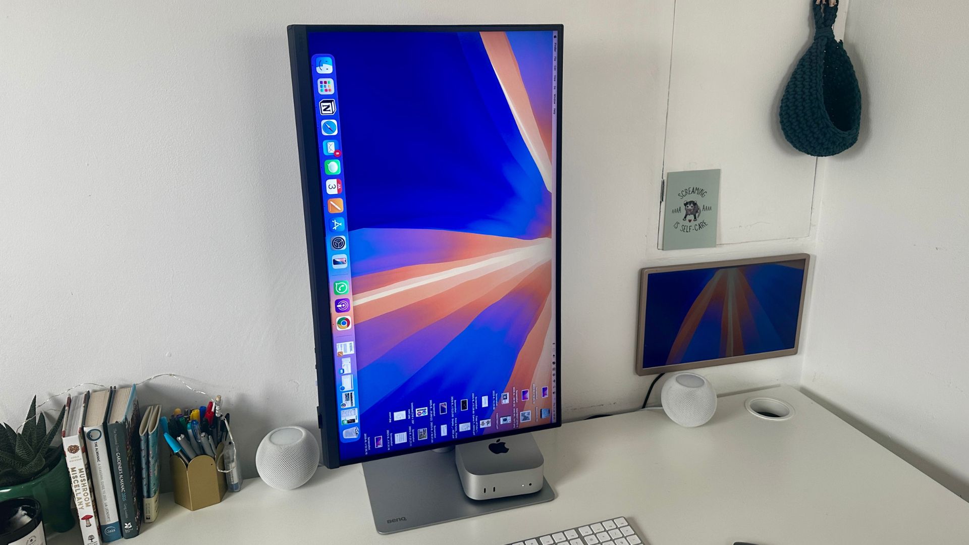 the benq PD2730S works well in portrait mode