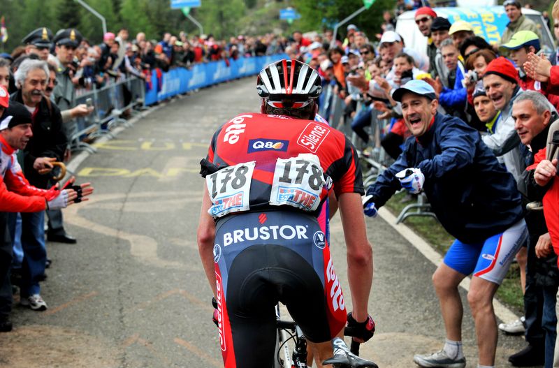 Jurgen van den Broeck on the Passo di Mortirolo in 2008