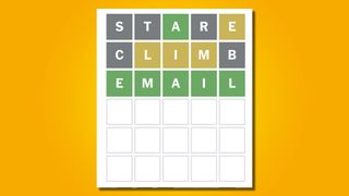 Wordle 630 answer on a yellow background