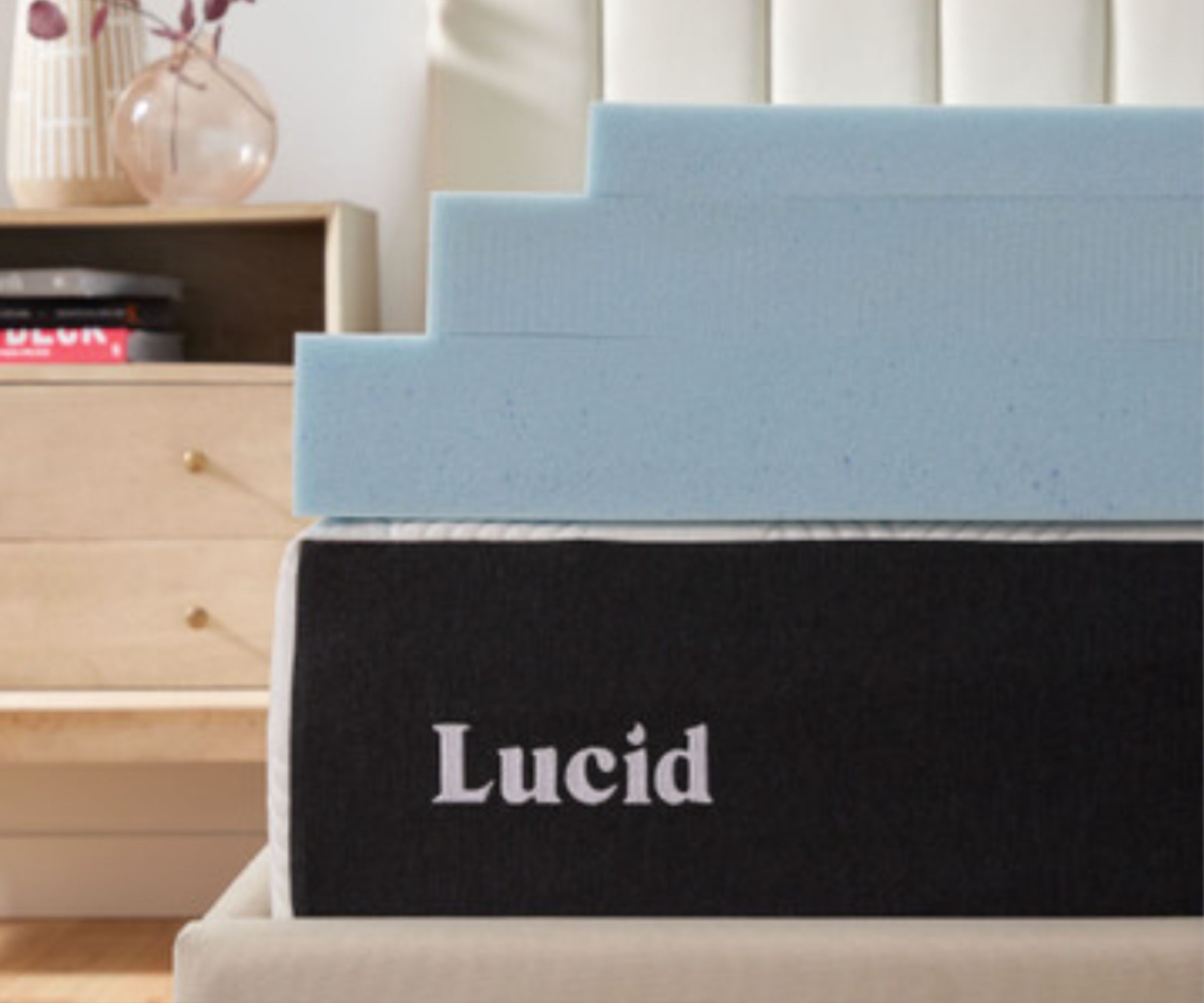 Lucid mattress topper in three sizes
