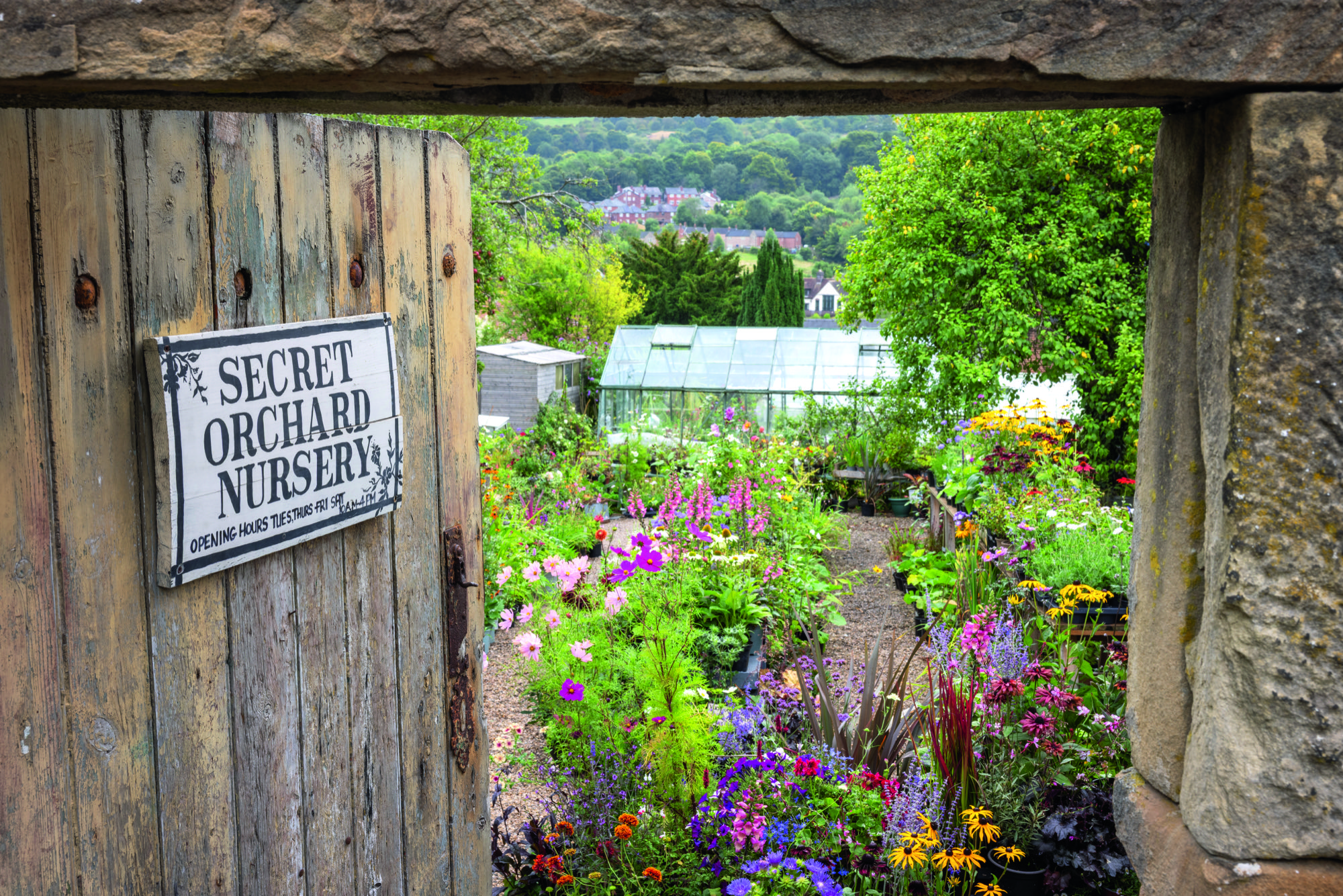 The entrance to the Secret Orchard Nursery