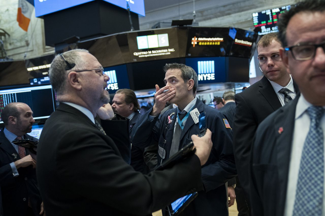 Traders at the New York Stock Exchange. 