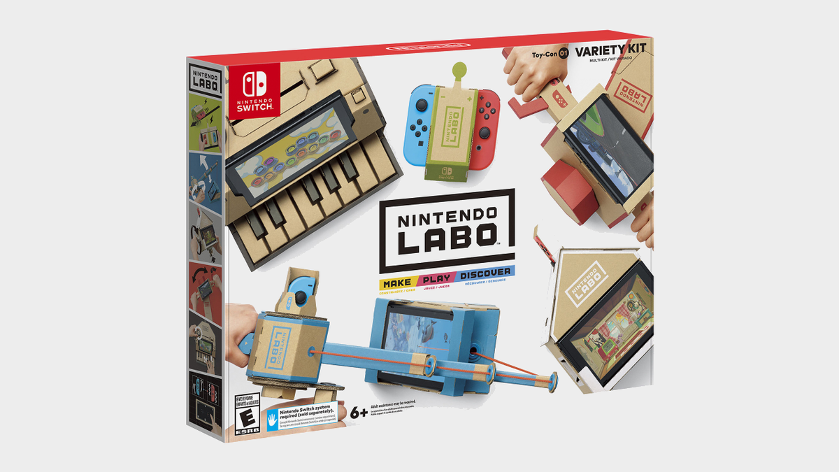 Save 43% on the Nintendo Labo Variety Kit at Walmart for a cardboard-tastic afternoon