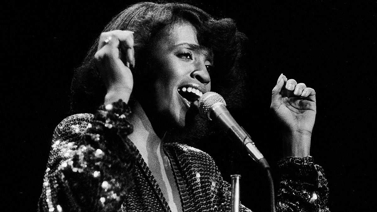 American singer Anita Ward performs on stage at the Park West in Chicago, Ilinois, August 16, 1979.  (Photo by Paul Natkin/Getty Images)