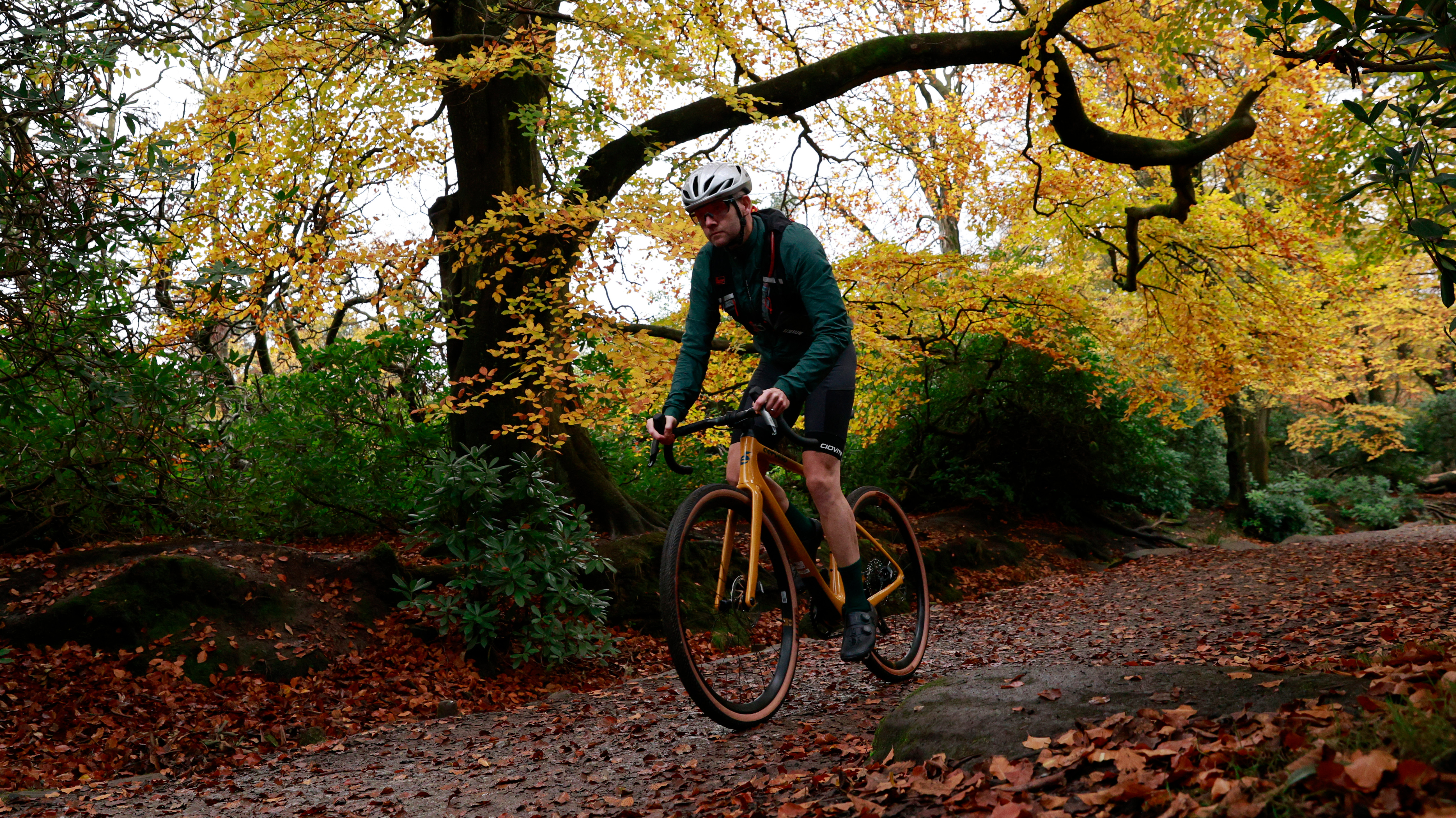 Cervelo Aspero gravel bike being ridden by the author Neal Hunt
