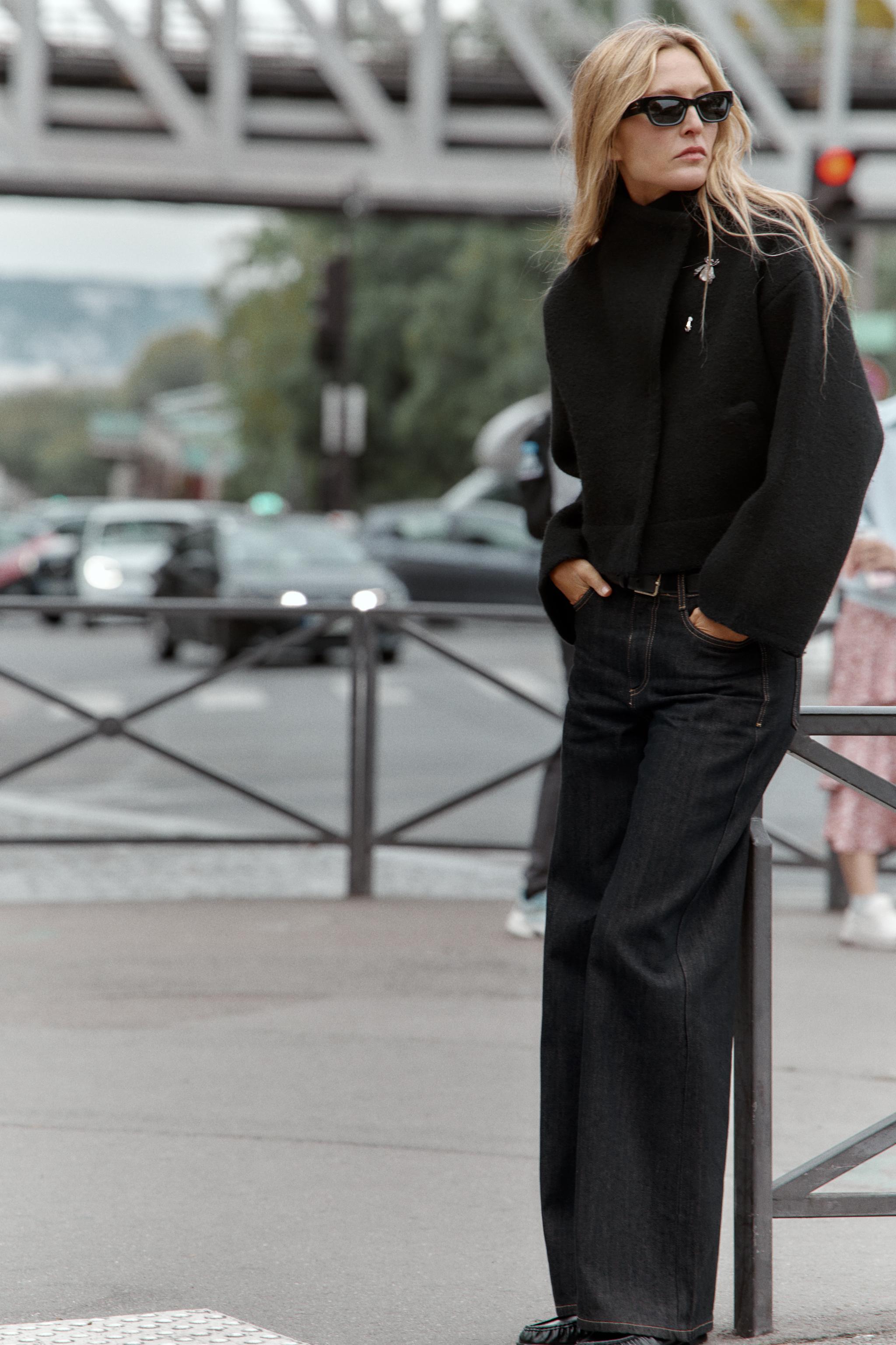 Double-Breasted Knit Bomber Jacket