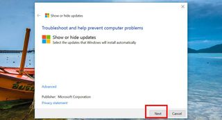 Windows Update troubleshooter