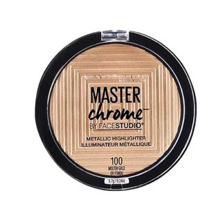 Maybelline Master Chrome Metallic Highlighter Powder Makeup, Molten Gold