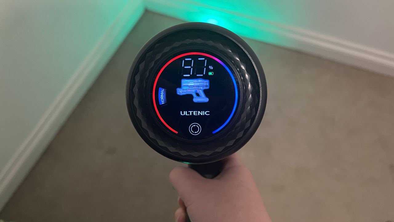 The Ultenic U16 Flex vacuum battery indicator