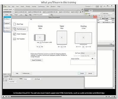 Video Tutorial: Dreamweaver Creative Cloud - What&#039;s New? Training