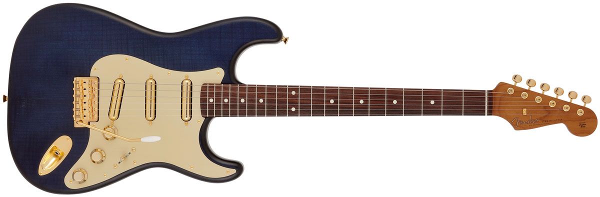 Fender Made in Japan Limited Collection Indigo Dye Stratocaster and Telecaster