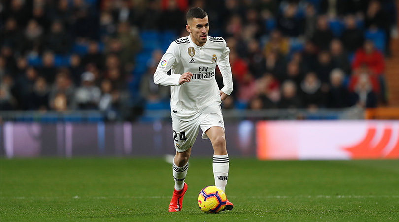 Dani Ceballos playing for Real Madrid