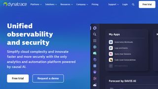 Dynatrace website screenshot.