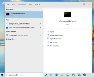 How to check laptop battery health in Windows 10 - open command prompt