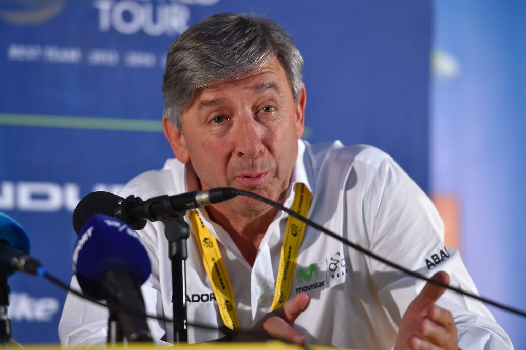 Movistar team manager Eusebio Unzue