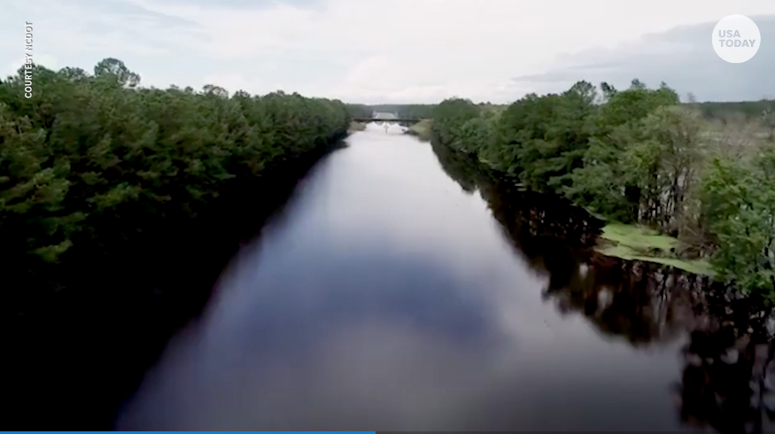 Flooding on North Carolina&amp;#039;s Interstate 40.