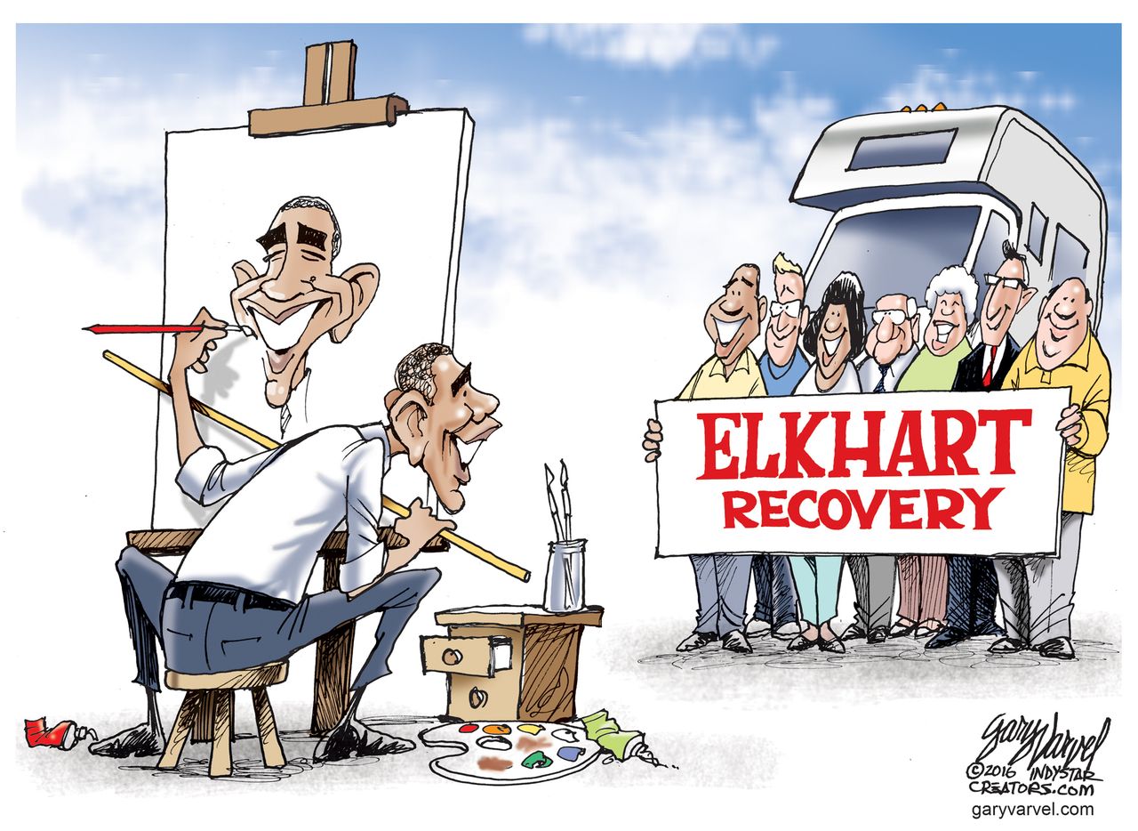 Obama Cartoon U.S. Elkhart 2016