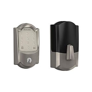 Schlage Encode Smart WiFi Deadbolt with Camelot Trim in Satin Nickel (BE489WB CAM 619)
