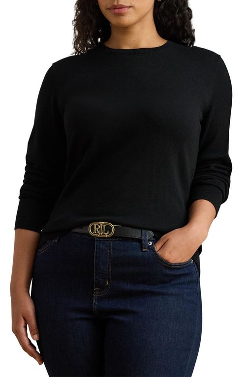 Crewneck Cotton Blend Sweater