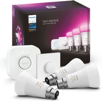 Philips Hue White &amp; Colour Ambiance Starter Kit: 3 x Smart Bulbs, Bridge and Smart Button:&nbsp;was £169.99, now £119.99 at Amazon (save £50)