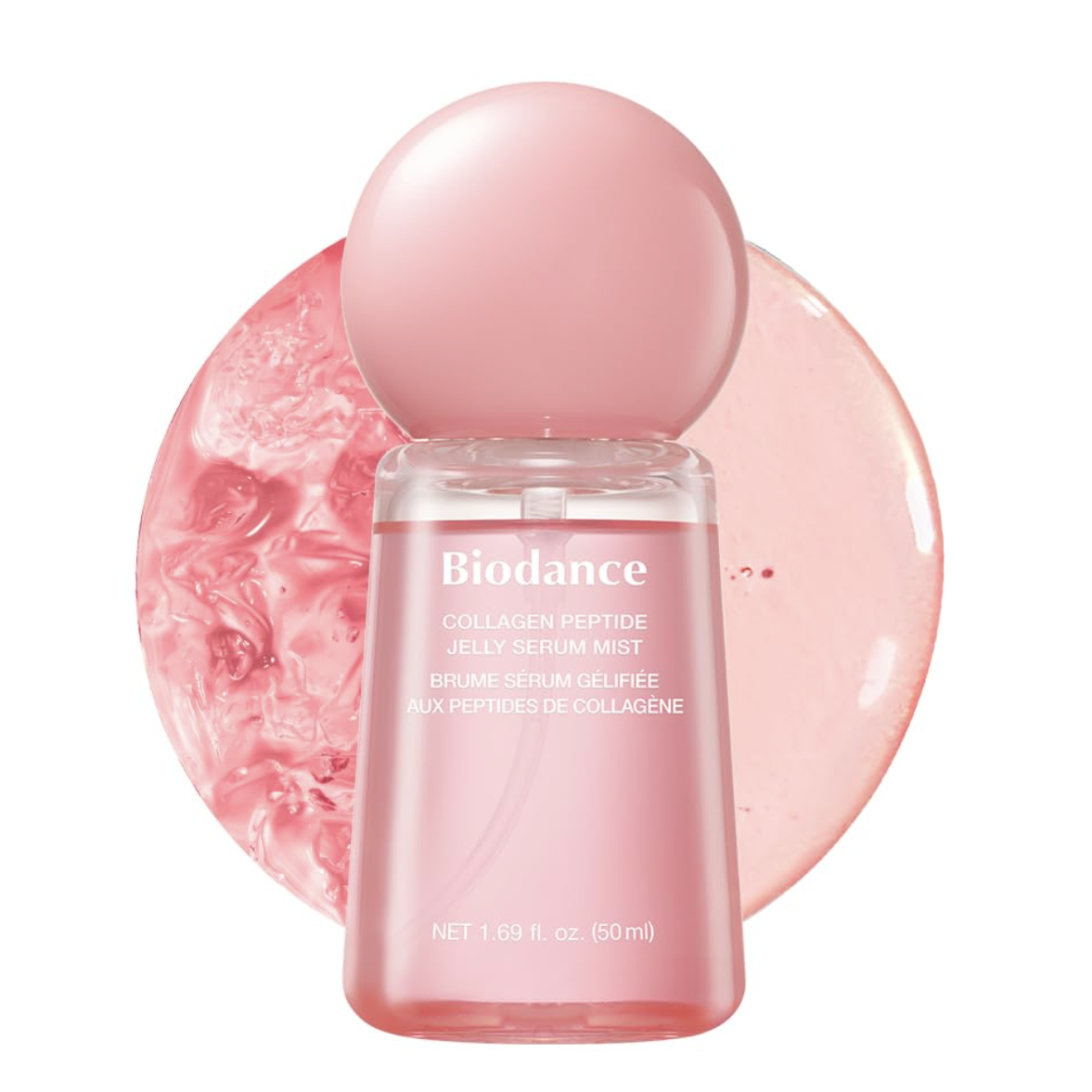 Biodance Collagen Peptides Jelly Serum Mist, Hydrating Face Mist, Plumping, Anti-Aging Face Spray, Sprayable Hydrogel, Travel Essentials &amp;amp; Self Care Gifts for Women, Korean Skin Care | 1.69 Fl.oz
