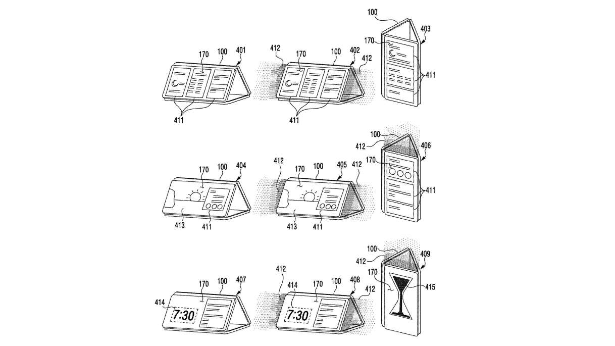 Samsung folding phone patent