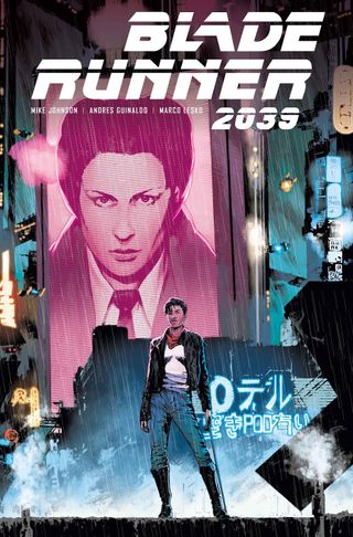 Blade Runner 2039 cover with woman with a sword