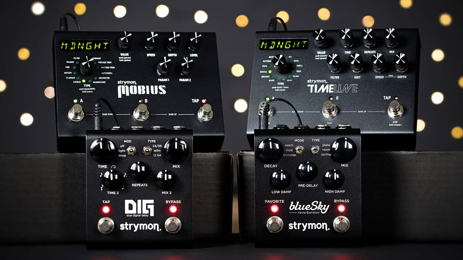 Back in black: Strymon offers Midnight Edition finish on its TimeLine