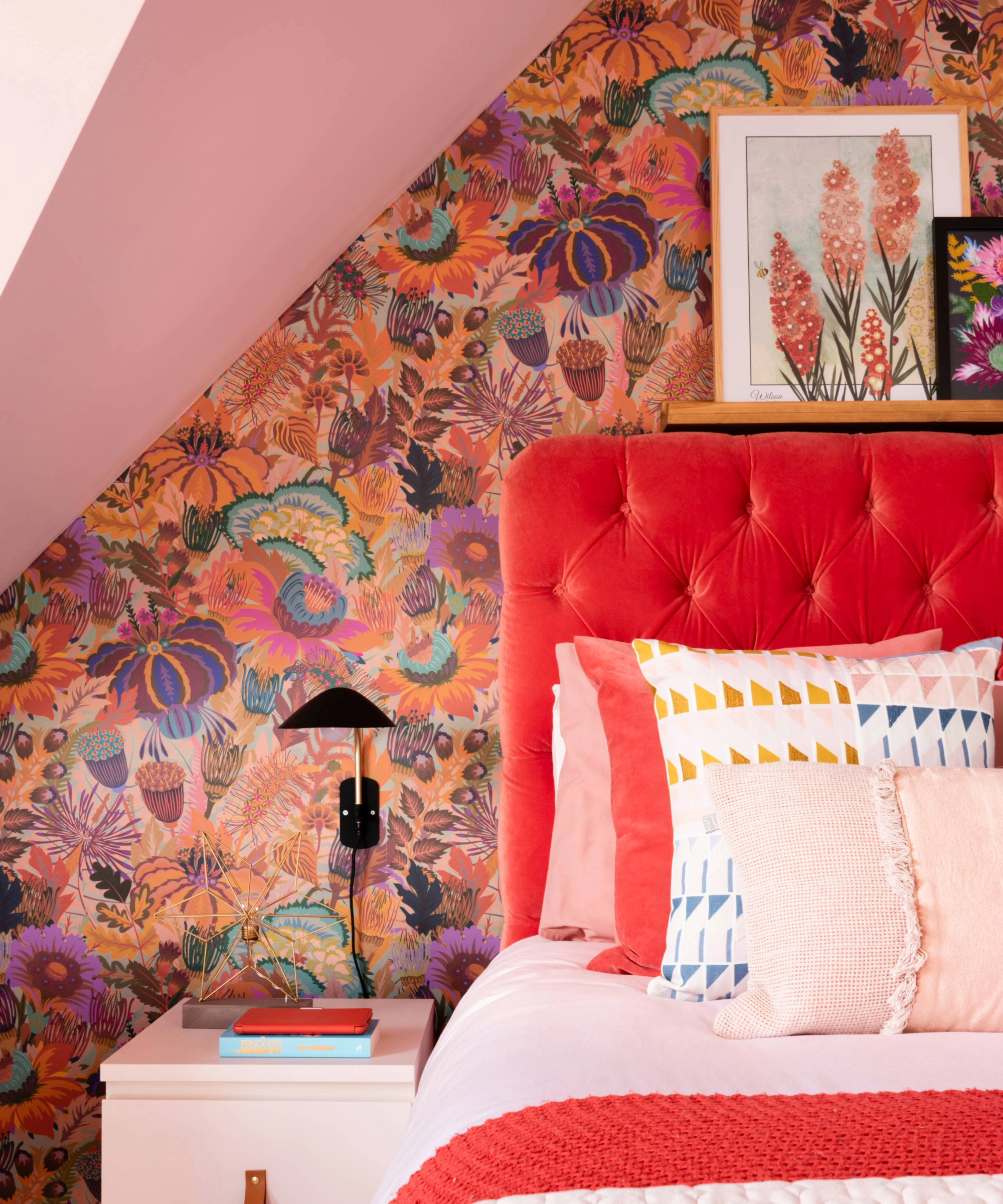 Headboard idea with shelf