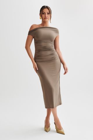 Alayna Recycled Nylon Midi Dress - Coco