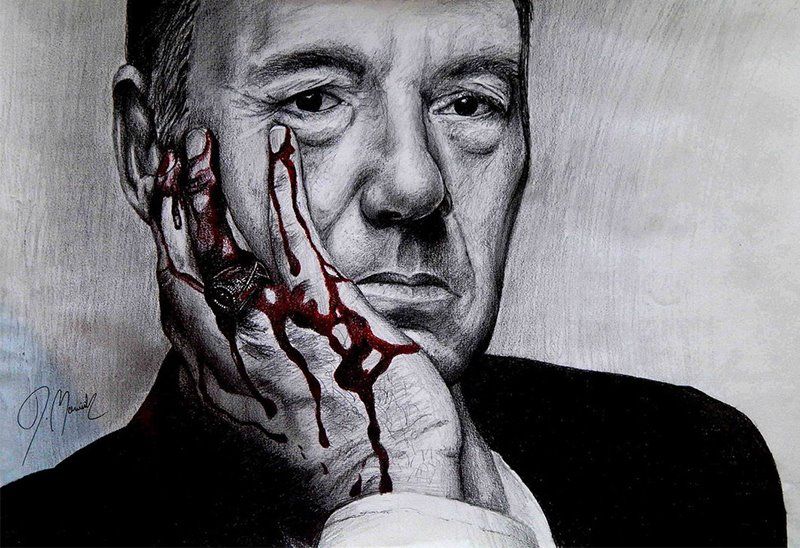 Fan art of &amp;#039;House of Cards&amp;#039; protagonist Francis Underwood