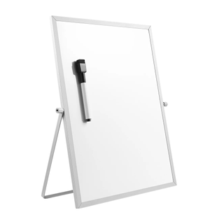A white board with a marker