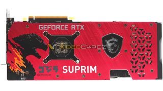 Videocardz' image of the MSI GeForce RTX 3070 SUPRIM SE x GODZILLA