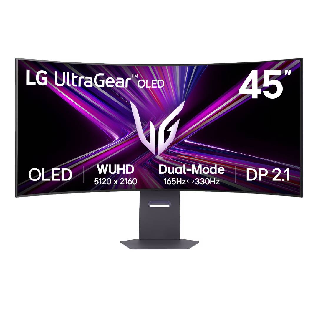 LG UltraGear 45GX950A-B on white background
