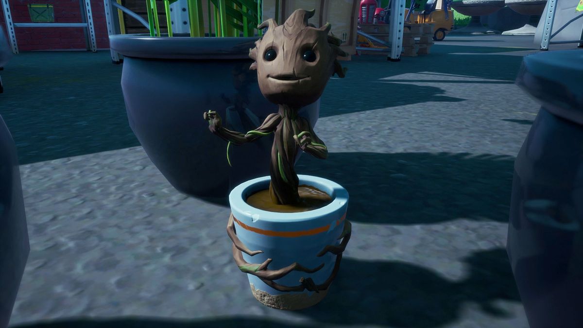 Fortnite Sapling Groot location How to rescue Sapling Groot from Holly