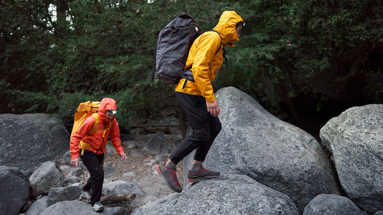Climbers wearing The North Face FUTURELIGHT Summit Series Papsura Jackets