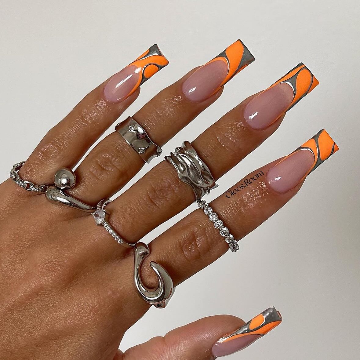 McLaren nail design