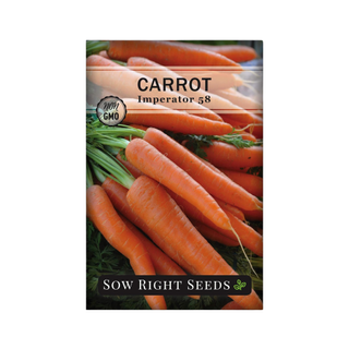A packet of carrot seeds