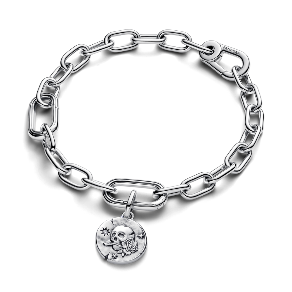 Product shots of gold charms from Pandora&#039;s Talisman collection