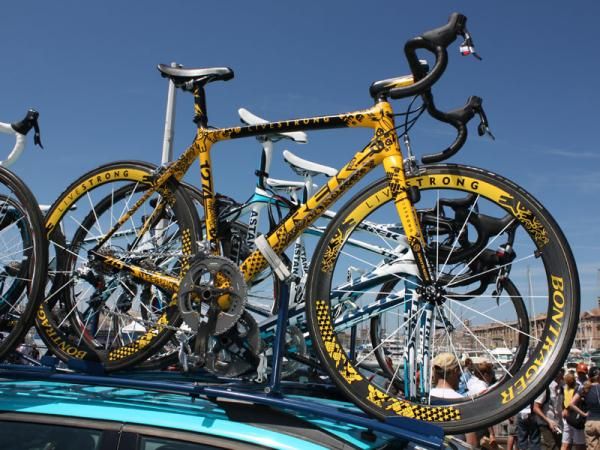 Lance Armstrong (Astana) has not one but four custom finished bikes to use in this year's Tour de France.