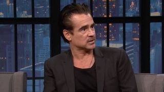 Colin Farrell with a serious face. 
