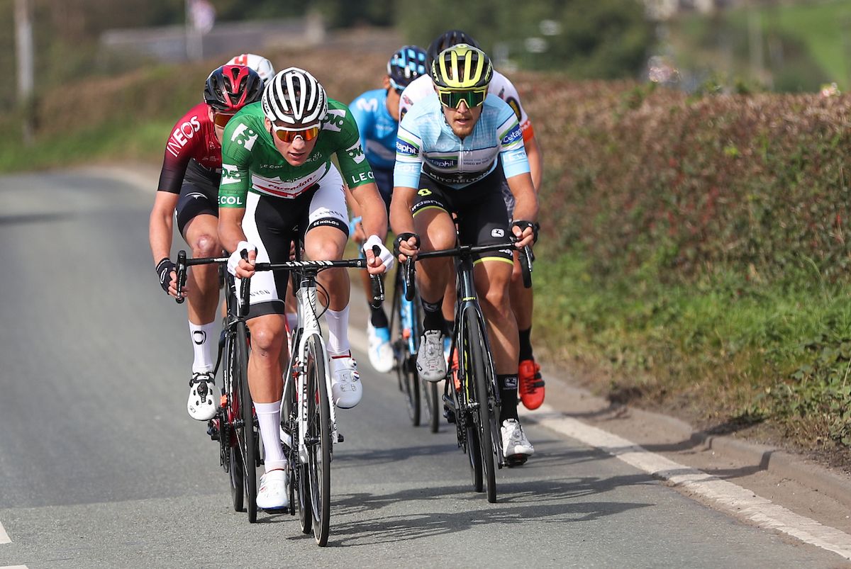 Mathieu van der Poel and Matteo Trentin marked the moves