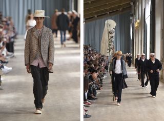 Japanese label Visvim, who presented their first ever proper runway show