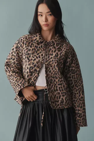 Let Me Be Leopard Quilted Jacket