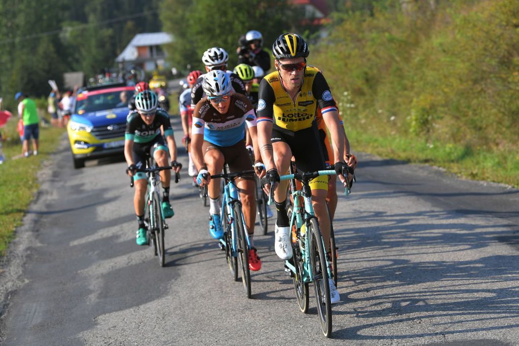 Lars Boom (LottoNl-Jumbo) in the breakaway